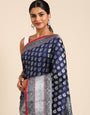 Navy Blue Pattu Kanchipuram Silk sarees for sale