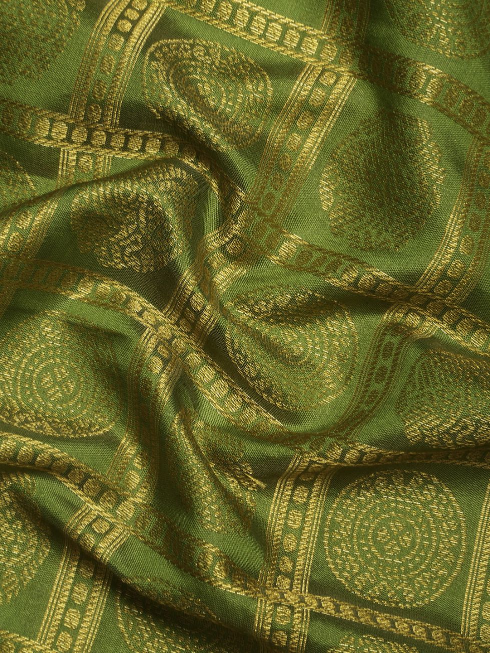 Pista Green Color Ethnic Motifs Zari Pure Silk Kanchipuram Saree