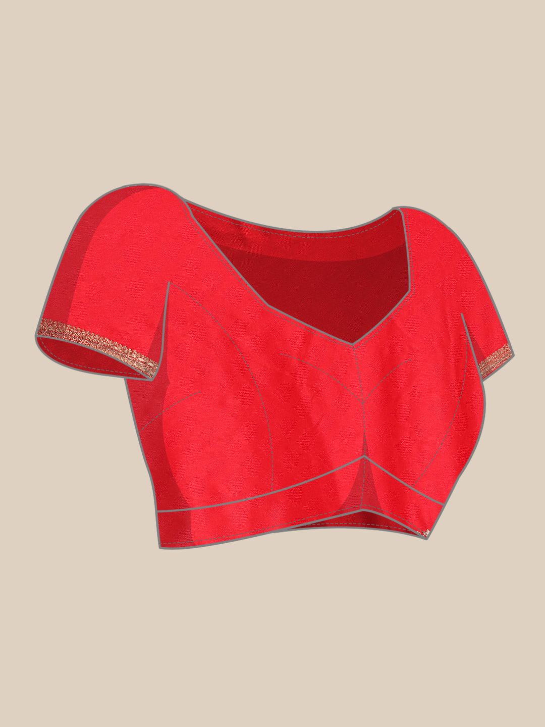 Red Color Soft silk Banarasi saree woven design