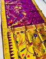 Wine Color Bridal Paithani Silk Sarees